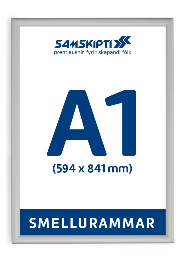 Smellurammi A1 (594 x 841 mm) 25 mm prófíll